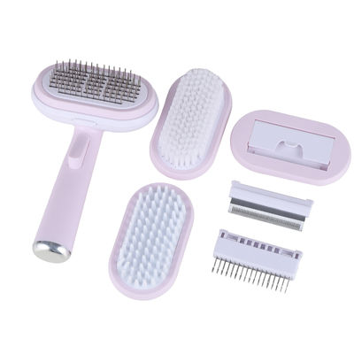 satın al Saç kesme Pin Comb Pet Grooming Kit Kendini Temizleme Slicker fırça dökme Aracı Çevrimiçi üretim