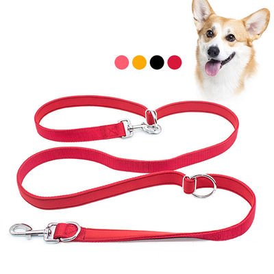 satın al Evcil köpek tasması Nylon çok fonksiyonel açık havada koşu çift başlı ip Özel renkler Çevrimiçi üretim