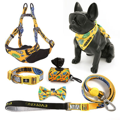 satın al Köpekler Polyester Özel Sublimasyon Boş Kişiselleştirilmiş Evcil Hayvan Yaka ve Tasma Harness Set Özel Logo Yaz Köpek Harness Tasarımları Çevrimiçi üretim