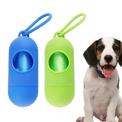 satın al Mavi Yeşil Köpek Çöp Torbası Sahibi 11.5*4.3cm Yürüyüşler İçin Plastik Köpek Bok Sahibi Çevrimiçi üretim