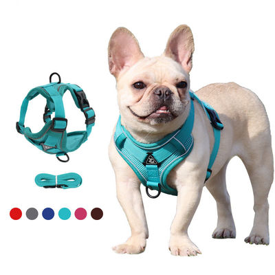 satın al Düzenlenebilir Nefes Alıcı Köpek Yelek Güvenlik 1,5m çekiş tasması Hiçbir Çekme Köpek Harness Set Güvenli ve Şık Yürüyüşler için Kişiselleştirilmiş Çevrimiçi üretim