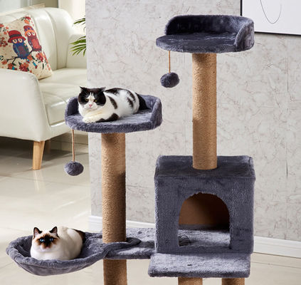 satın al Ahşap kedi ev kazıkçısı Siyah kedi kazıkçısı direği kule Özel Çevrimiçi üretim