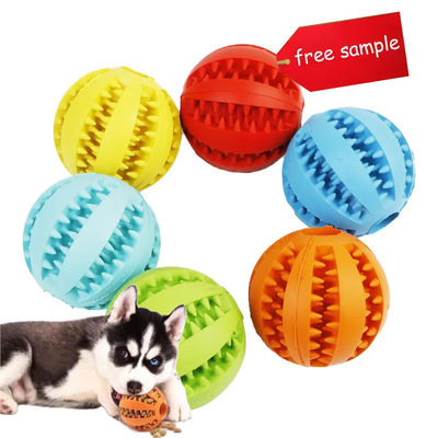 satın al Kauçuk TPR 5cm Interaktif Köpek Topu Oyuncakları Yok Edilemez Köpek Topu Mavi Turuncu Sarı Çevrimiçi üretim