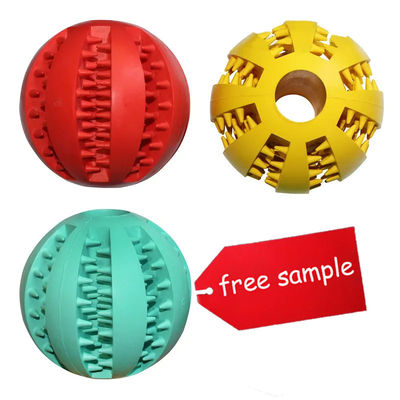 satın al Köpek Çiğnemek Oyuncakları Tpr Kauçuk Yavru Yavru Çocuk Tatlı Oyuncak Top Besleme Topu Evcil hayvanlar için Açık mavi/sarı/kırmızı/koyu mavi/portakal/yeşil Renkler Çevrimiçi üretim