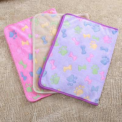 satın al Köpek Battaniye Yumuşak Plüş Mercan Yün Mekanik Yıkama Evcil hayvanlar Dinlenme Uyku Özel Baskı Çevrimiçi üretim