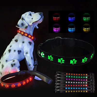Evcil hayvan malzemeleri Özel Logo ile LED Köpek Yakalama USB Şarj edilebilir Yanıp sönen Modlar Yavaş Yanıp sönen