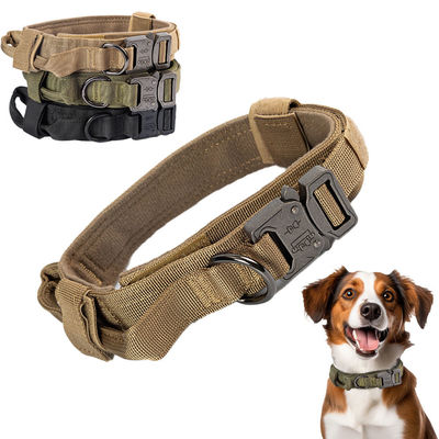 Kullanıcı tarafından tanımlanan logo, metal kemer ve naylon malzemesi ile taktik köpek yakası