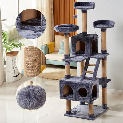Kedi Ağacı Çizik Posta Fotoğraf veya Özel Oyuncak Tipi Etkileşimli Oyuncaklar Sahte Kürk İpi