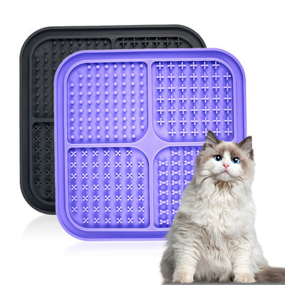 Evcil hayvanlar için kabuklar silikon yavaş besleyici LCD ekran köpek yalama paspası köpek yalama yastığı etkileşimli