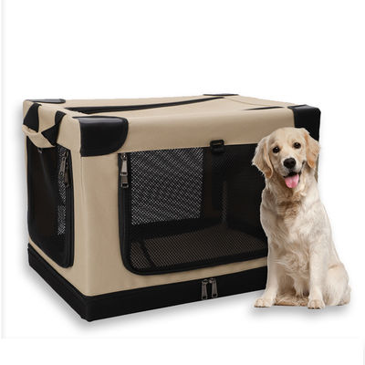 Uyumlu ve taşınabilir Oxford kumaş katlanabilir evcil hayvanlar sandığı çıkarılabilir koltukla Kennel taşıyıcı çantası